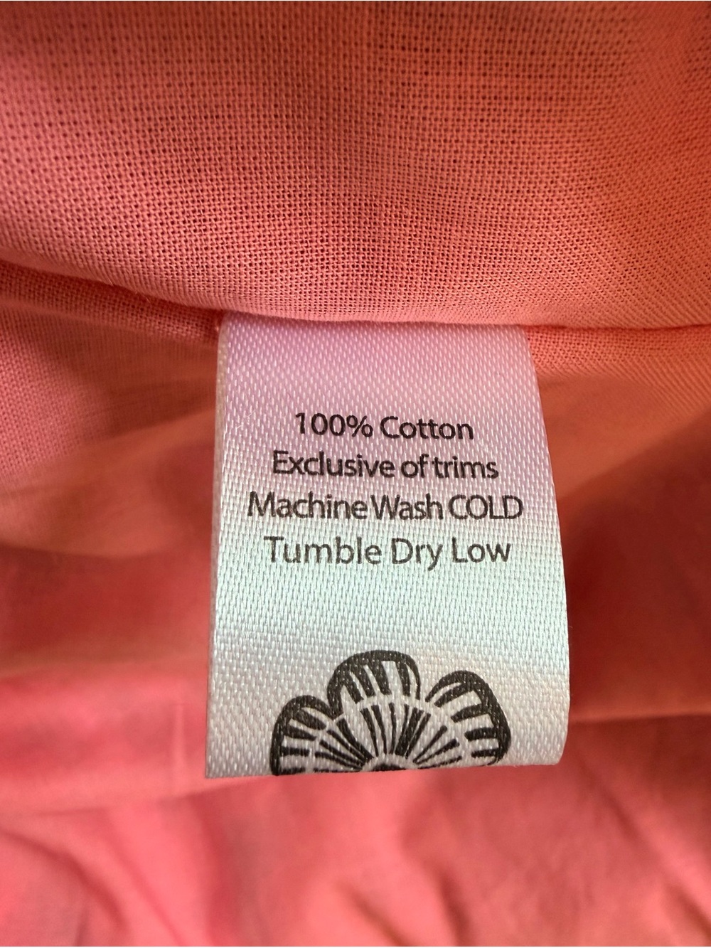 Lesley Evers Brianna Garden Party Pink Dress | XL | 100% Cotton | Pockets - Picture 11 of 13